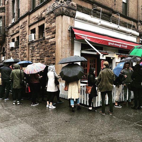 Line at Good Enough To Eat