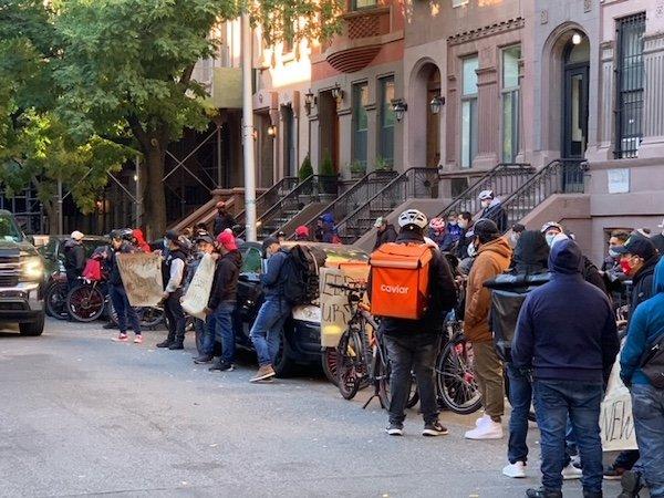 Delivery Worker Protest NYC