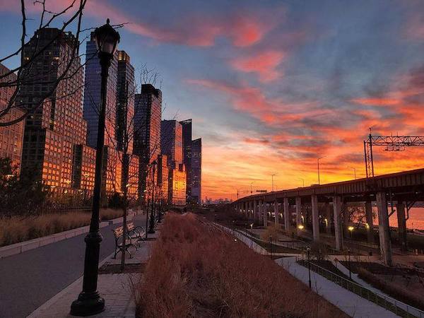Riverside Park South sunset