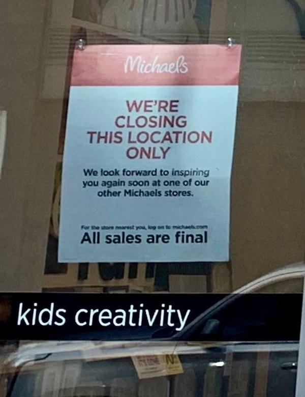 Michael's closing