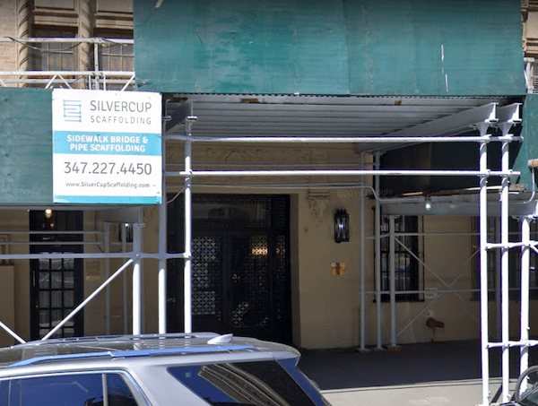 scaffolding 51 West 86th Street