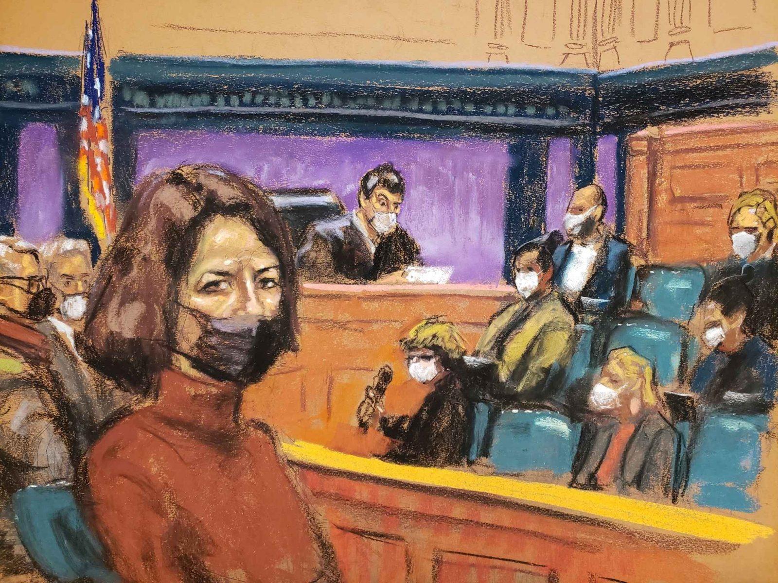 ghislaine maxwell courtroom sketch