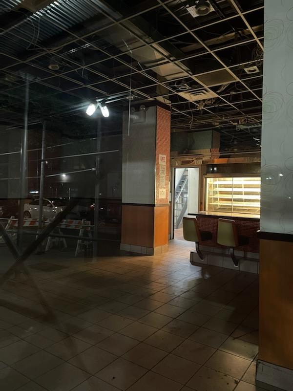 Olympic Flame Diner emptied out