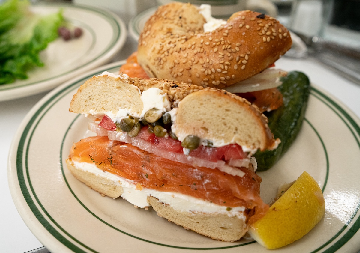 barney greengrass lox bagel