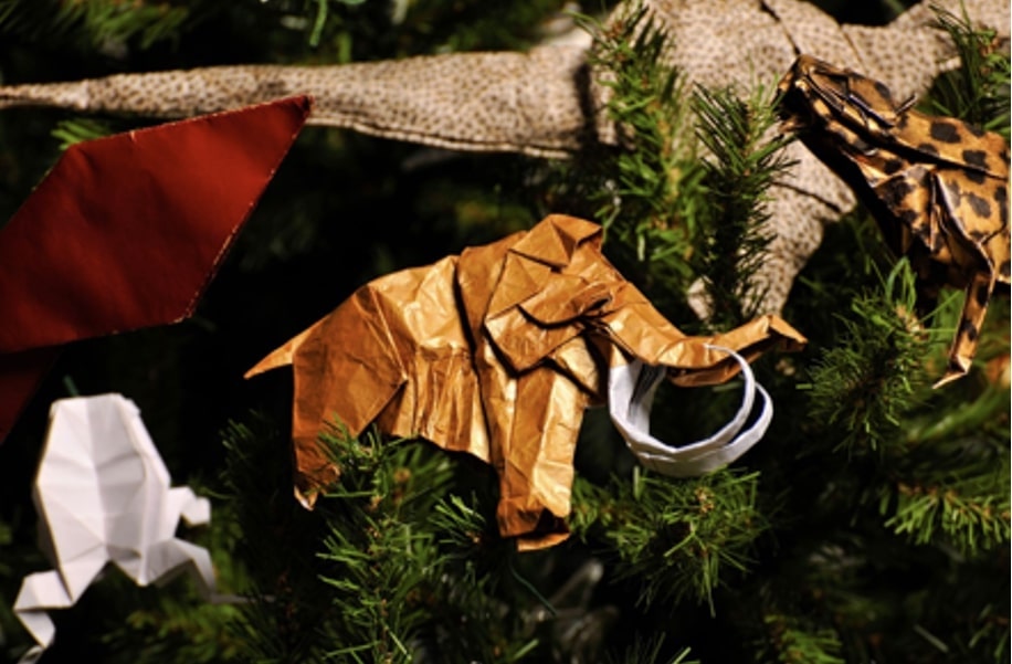 origami tree elephant