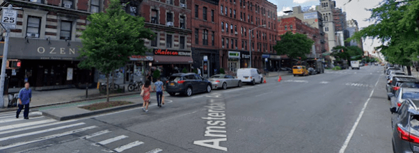 Car-Free Outdoor Dining on Amsterdam Ave