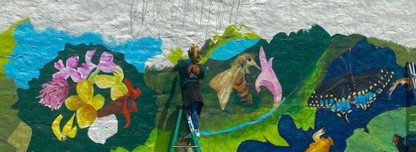 Always in Bloom: New Mural Complete at 84th & Amsterdam Ave